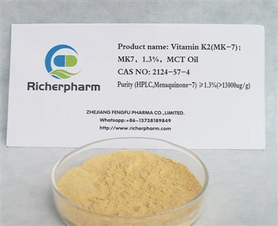 Vitamina K2 (MK-7); MK7, 1,3%, óleo MCT CAS 2124-57-4